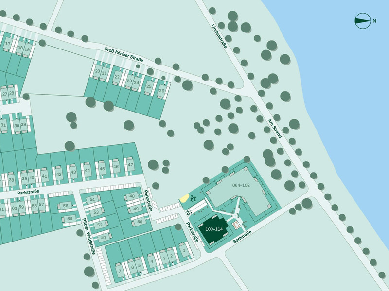 Lageplan Seepark Pätz Eigentumswohnungen