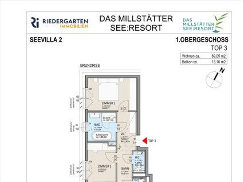 RESERVIERT !! 70 m² Wohnung direkt am Millstätter See.