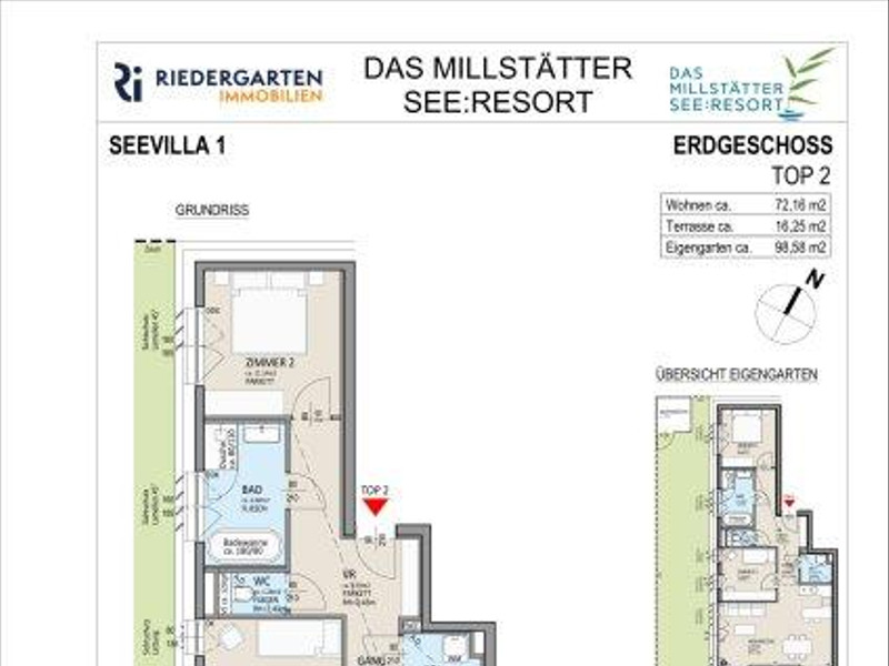3-Zimmer-Residenz mit Zweitwohnsitz - direkt am Millstätter See.