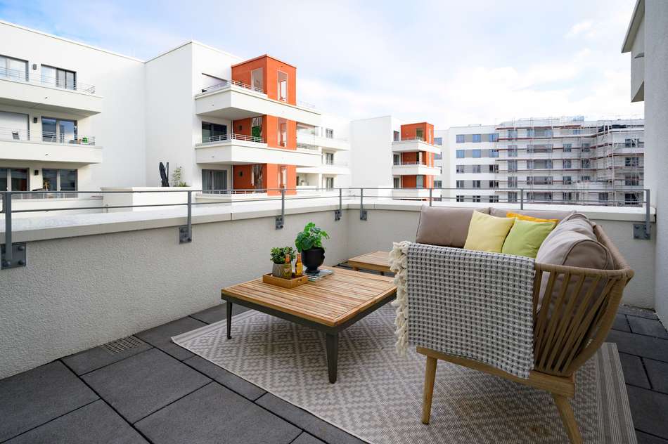 Balkon Musterwohnung