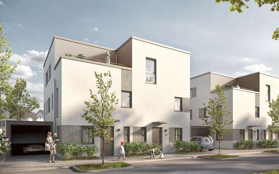 Moderne Doppelhaushälften