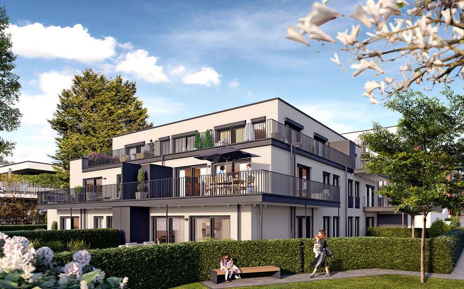 Hinterhaus an den Rheinauen
