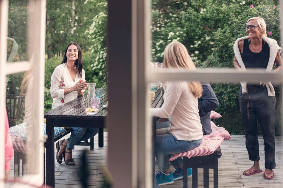 Jedes Haus mit Terrasse