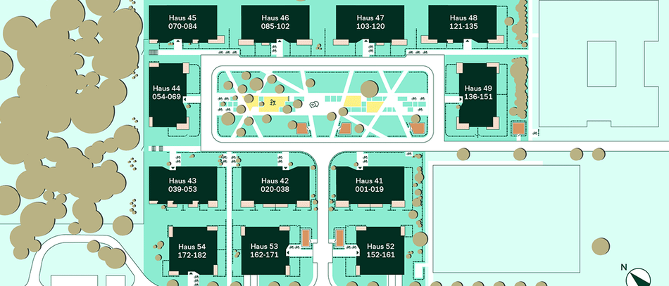 Lageplan des Neubauquartiers Waldpanorama in Berlin-Buch