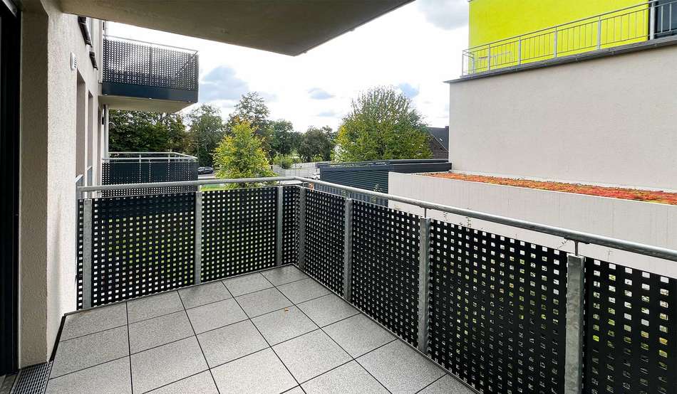 Blick vom Balkon