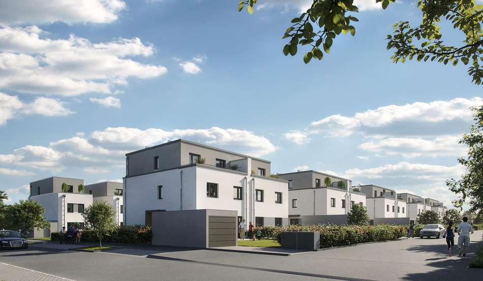 Moderne Doppelhaushälften