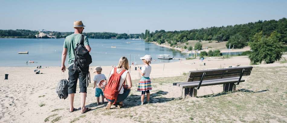 Genießen Sie Ihr Familienleben am Strand des Langener Waldsees