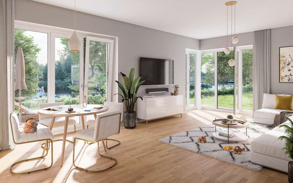 Ausblick Wohnzimmer EG
