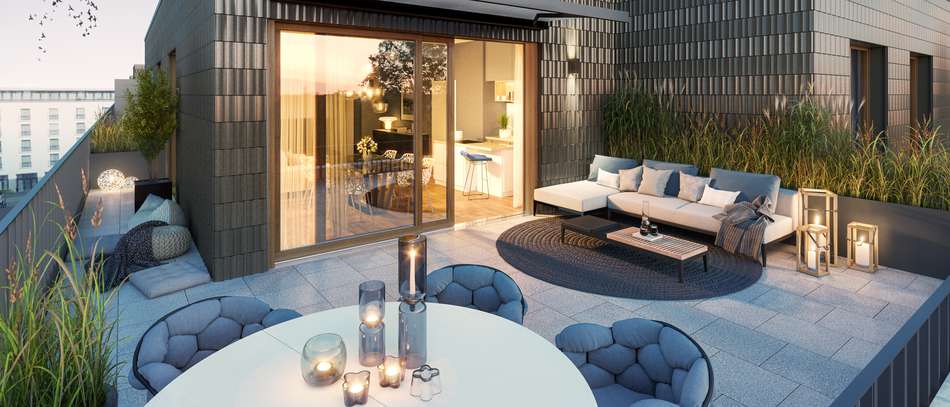 Visualisierung Dachterrasse