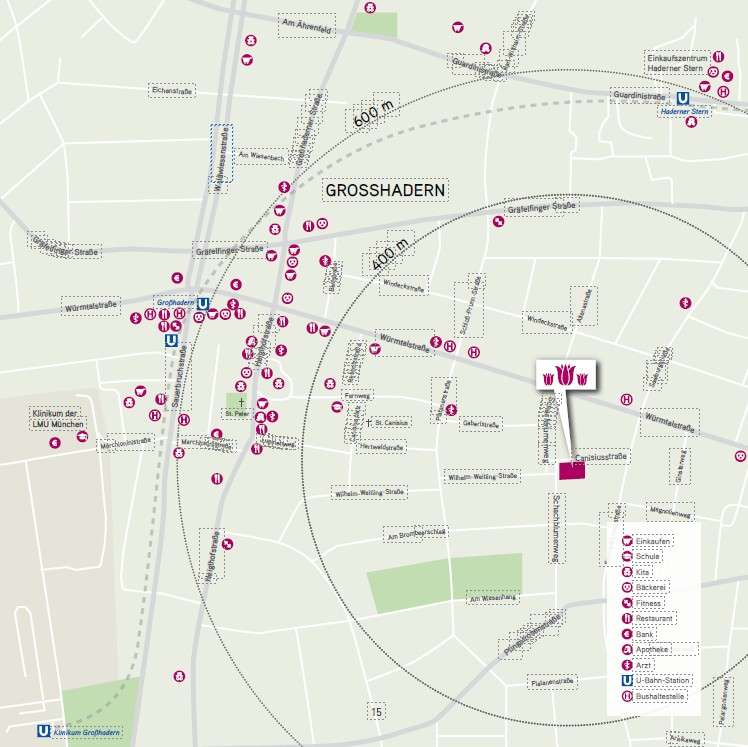 Ortsplan Großhadern