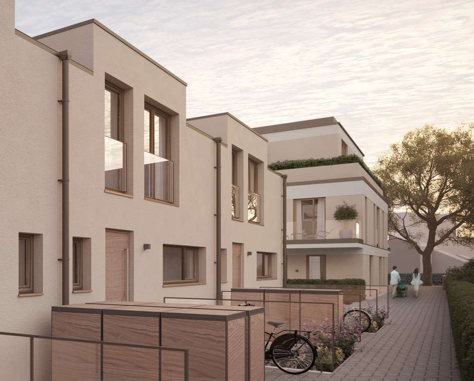 Vorderansicht Einfamilienhaus