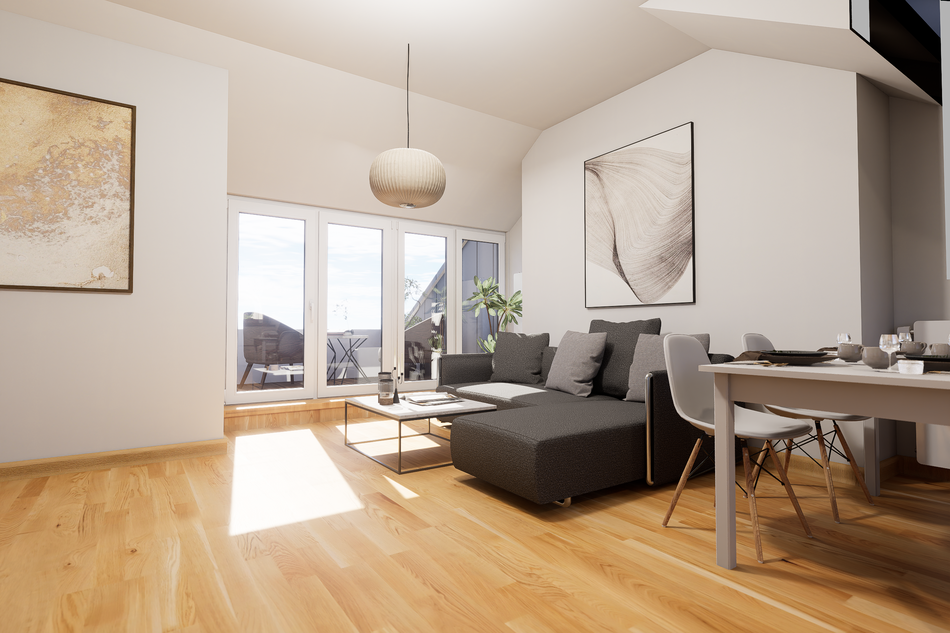 Wohnzimmer Ausgang Balkon