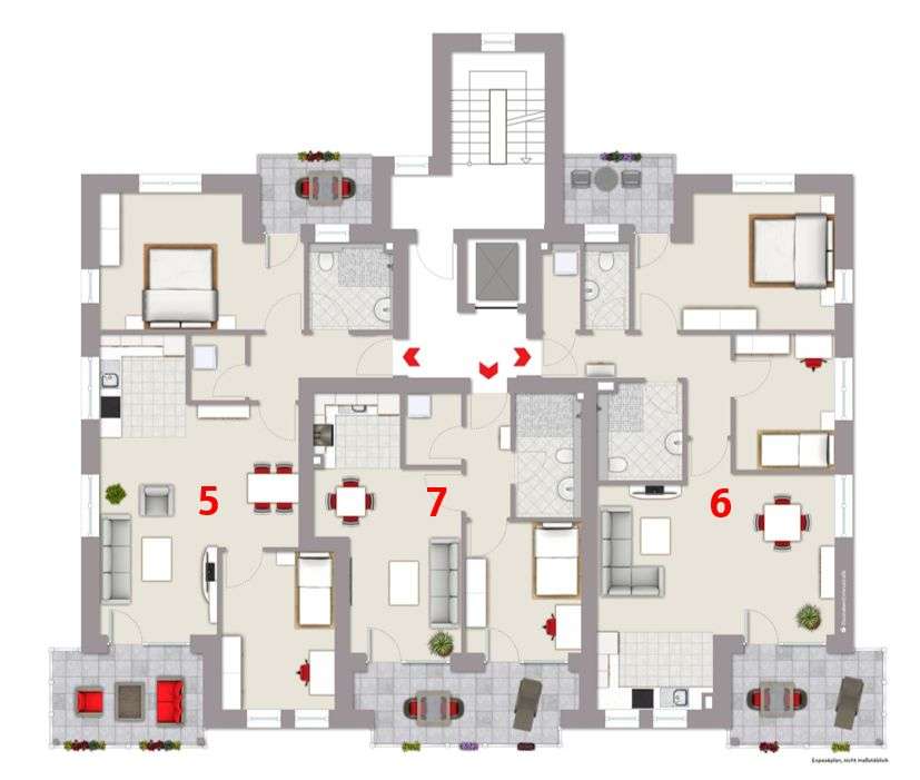 Gesamtgrundriss 1 OG