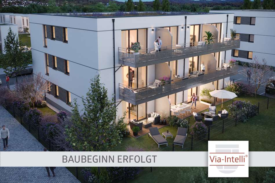 GartenansichtBaubeginn erfol
