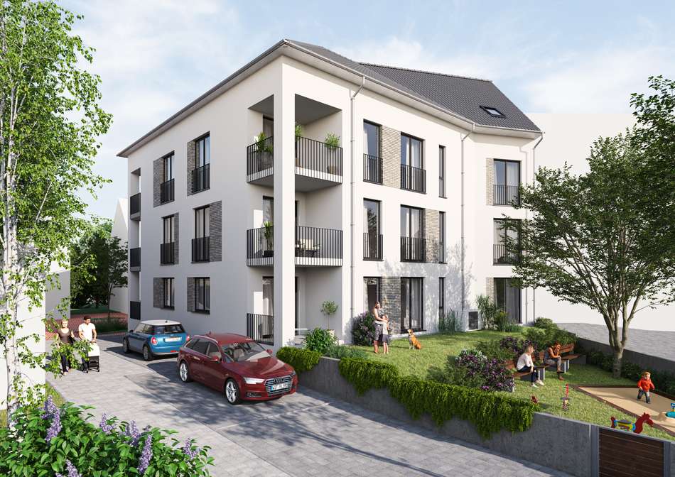 Gartenansicht Wohnungen