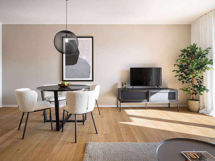 Musterwohnung Wohnzimmer