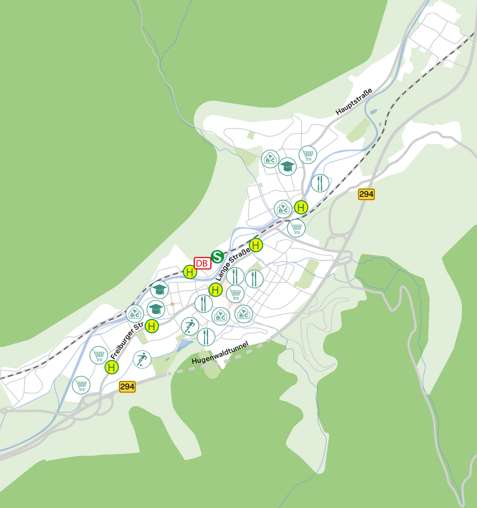 Stadtplan Waldkirch