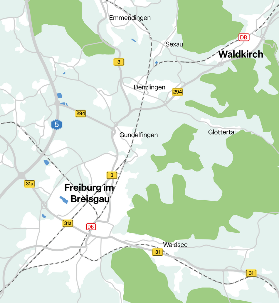 Regionalplan Umgebung