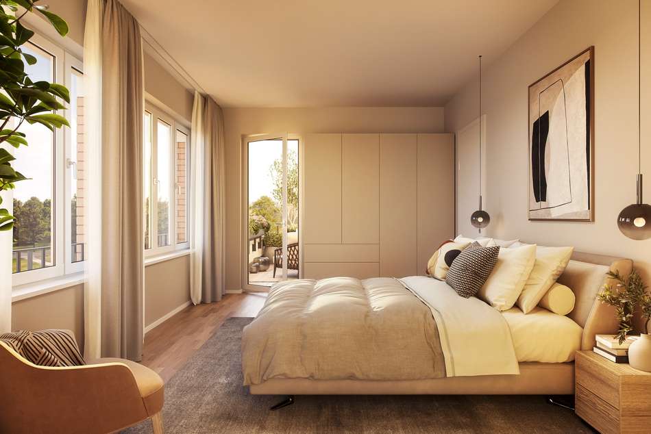 Schlafbereiche tlw. mit Balkon