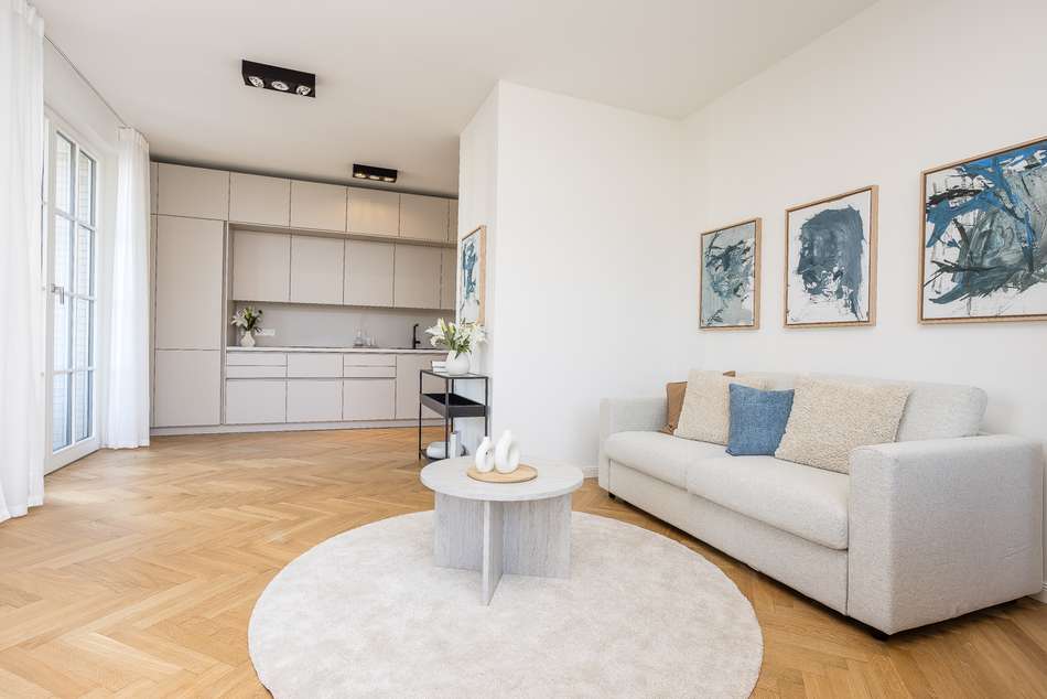 Beispiel Wohnzimmer/Küche