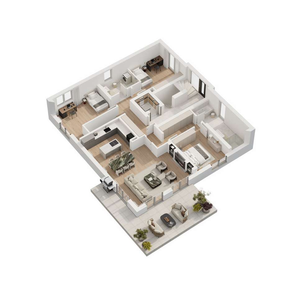 Grundriss Haus 2 - EG