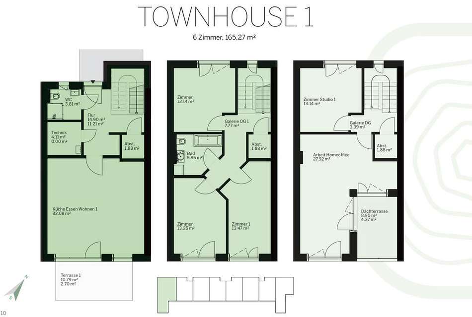 Grundriss Wohnung 1