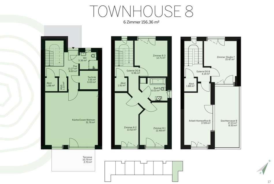 Grundriss Wohnung 8 +VERKAUFT+