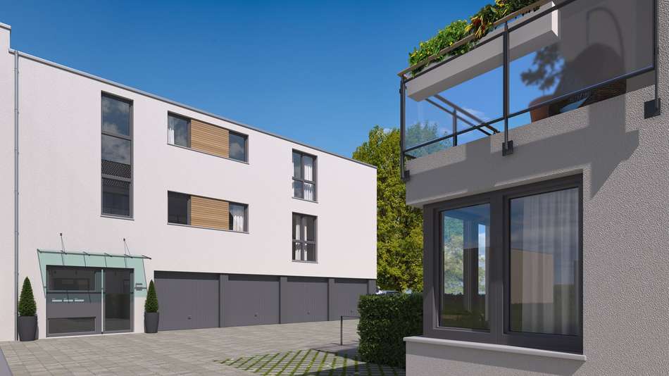 hausansicht. hofhaus