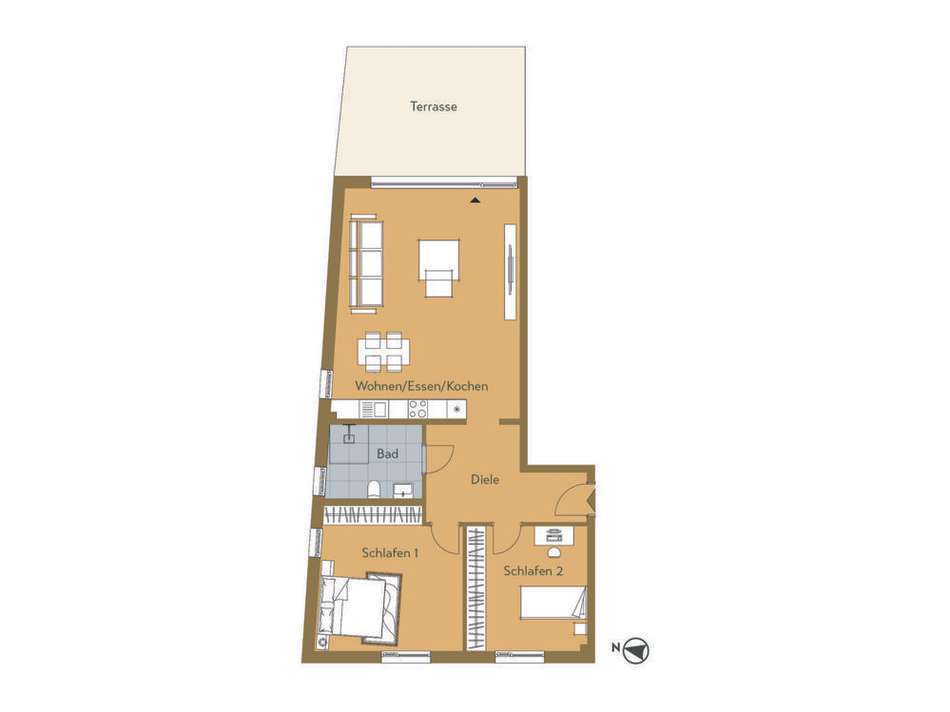 Grundriss WE 1